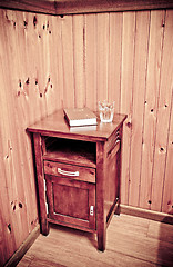 Image showing bible on bed side table