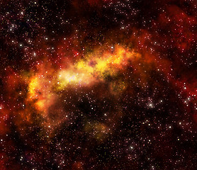 Image showing nebula gas cloud in outer space