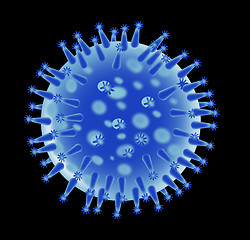 Image showing flu virus structure