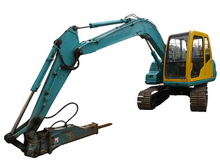 Image showing mechanical digger excavator