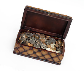 Image showing Box of Coins