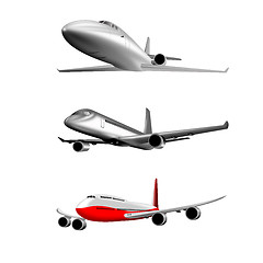 Image showing commercial jet plane airliner 