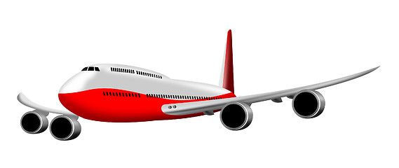 Image showing commercial jet plane airliner 