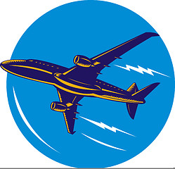 Image showing commercial jet plane airliner