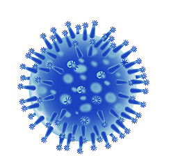 Image showing flu virus structure 