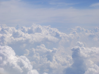 Image showing Aerial view on clouds