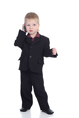Image showing Little businessman