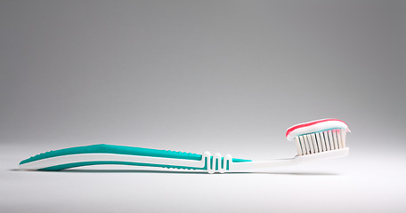 Image showing Toothbrush with toothpaste