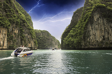 Image showing Storm over Thailand Lagoon