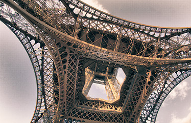 Image showing Sky Colors over Eiffel Tower in Paris