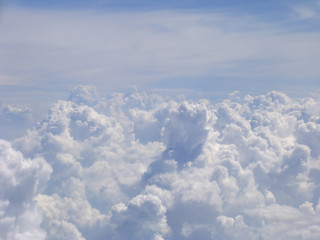 Image showing Aerial view on clouds