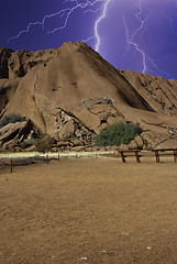 Image showing Stormy Sky over Australian Mountains