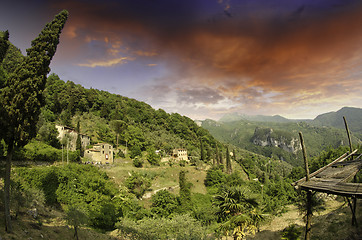 Image showing Sky over Tuscan Countryside in Casoli