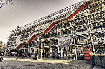 Image showing Centre Pompidou Exterior in Paris