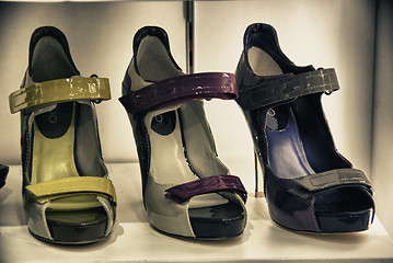 Image showing Shoes in a Toronto Shop, Canada