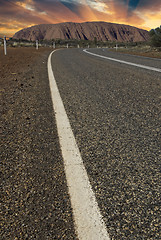 Image showing Road across Australian Outback