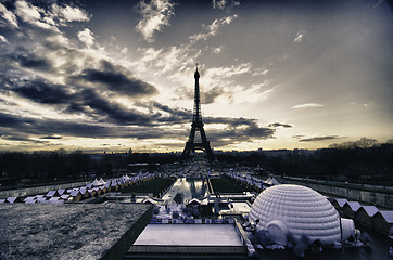 Image showing Paris Colors in Winter