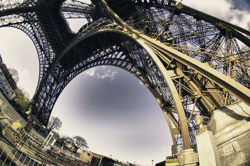 Image showing Colors of Sky over Eiffel Tower, Paris