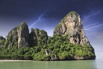 Image showing Storm over Thailand Island