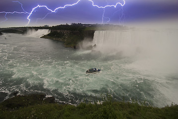 Image showing Storm approaching Niagara Falls, Canada