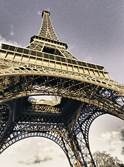 Image showing Colors of Eiffel Tower in Winter