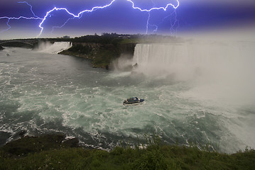 Image showing Storm approaching Niagara Falls, Canada