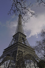 Image showing Eiffel Tower in December, Paris