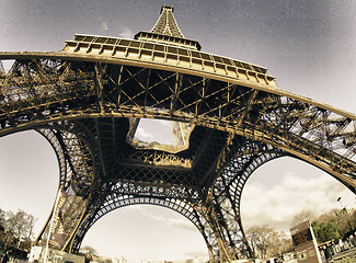 Image showing Colors of Eiffel Tower in Winter