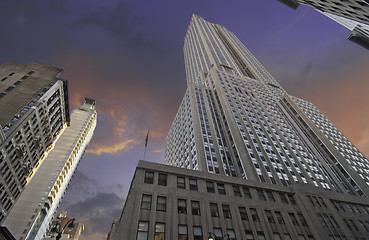 Image showing Bottom-Up view of Empire State Building