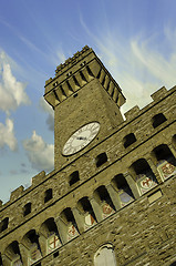 Image showing Bottom-Up view of Piazza della Signoria in Florence