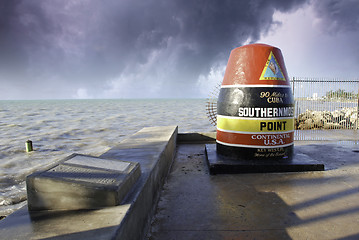 Image showing Sky Colors of Southernmost Point in Florida