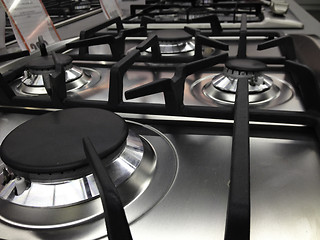 Image showing Modern Stove detail in a Kitchen