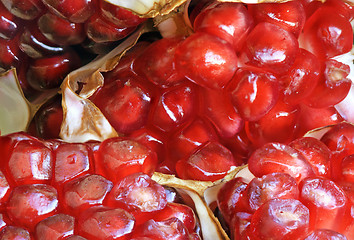 Image showing Pomegranate macro with Seeds