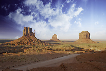 Image showing Rocks and Colors of Monument Valley