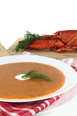 Image showing Lobster cream soup