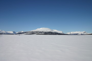 Image showing winter mountains in Norway