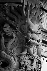 Image showing chinese dragon statue