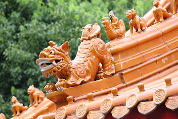 Image showing Chinese temple roof