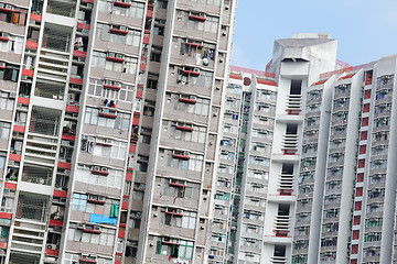 Image showing public apartment block in Hong Kong