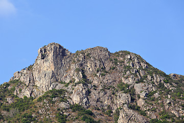 Image showing Lion Rock in Hong Kong