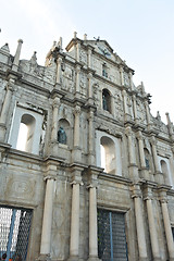 Image showing ruins of St. Paul's Cathedral in Macau