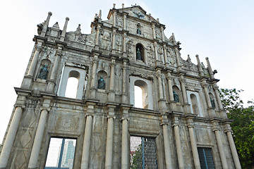 Image showing ruins of St. Paul's Cathedral in Macao