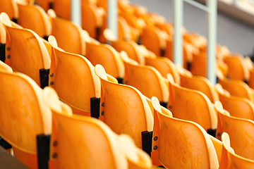 Image showing empty stadium seat