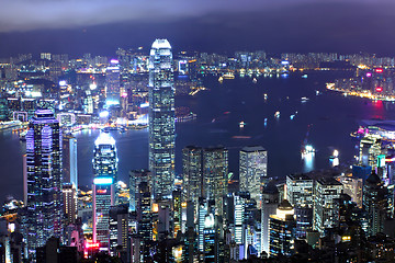 Image showing Hong Kong at night