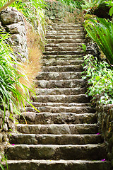 Image showing stone stair outdoor