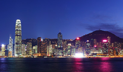 Image showing Hong Kong skyline at night