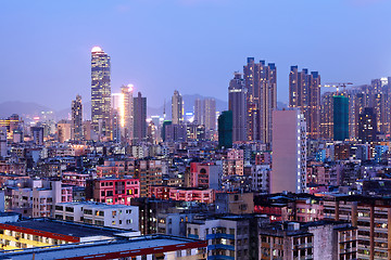 Image showing Hong Kong crowded urban