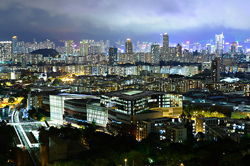 Image showing Hong Kong crowded urban