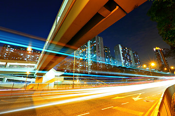 Image showing urban traffic at night