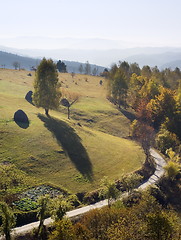 Image showing Beautiful autumn mountains